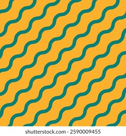 Waves vector texture in bright spring or summer coloured.