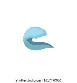 waves water creative icon. From Ecology icons collection. Isolated waves water sign on white background