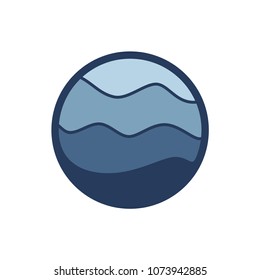 Waves or Water Logo Design Template. Vector illustrations