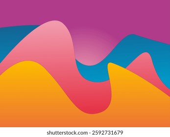 Waves of waters with sunshine behind
