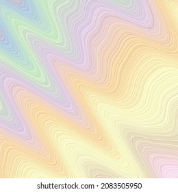 Fondo de capas onduladas. Atractivo cartel en tonos pastel. Se puede usar como cubierta, volante, banner, fondo. Vector EPS10.