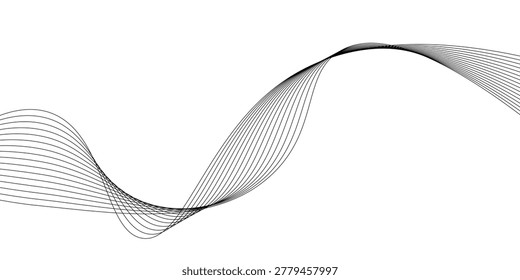  Wavey Lines Abstract Background. Abstract vector banner with colorful wavy lines. Abstract colorful wavy background