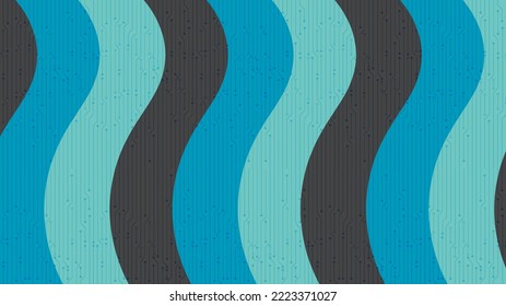 Waving Black and Blue Technology Background,Digital and Connection Concept design,Vector illustration.
