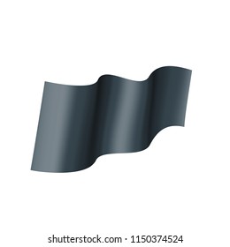 Waving the black flag on a white background