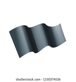 Waving the black flag on a white background
