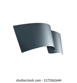 Waving the black flag on a white background