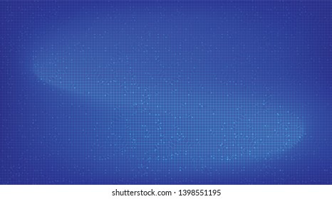 Waving Blue Circuit Microchip Technology on Future Background,Hi-tech Digital and Communication Concept design,Free Space For text in put,Vector illustration.