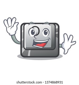 Waving button O on a game character