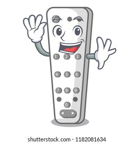 Waving cartoon infrared remote control for TV satellite receiver