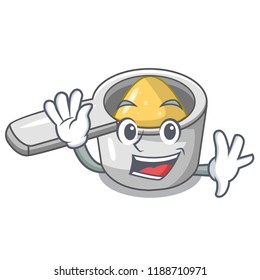 Waving character measuring spoon for cooking food