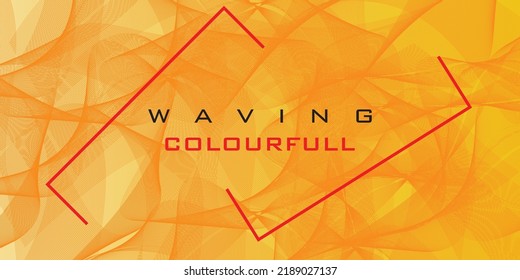 Waving colourfull background with abstract style 