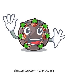 Waving escargot is presented on character plates