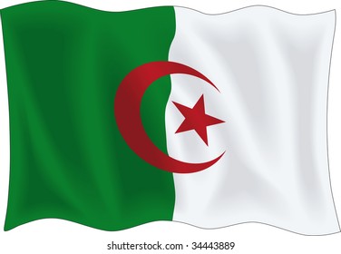 Wellenflagge in Algerien