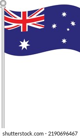 It is a waving flag of Australia. 