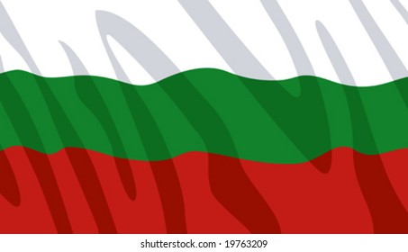 Waving flag of Bulgaria