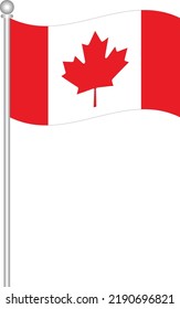 It is a waving flag of Canada. 