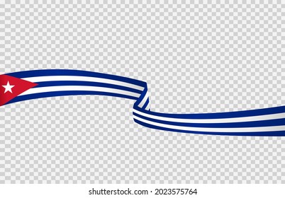 Waving flag of Cuba isolated  on png or transparent  background,Symbol of Cuba,template for banner,card,advertising ,promote, vector illustration top gold medal sport winner country