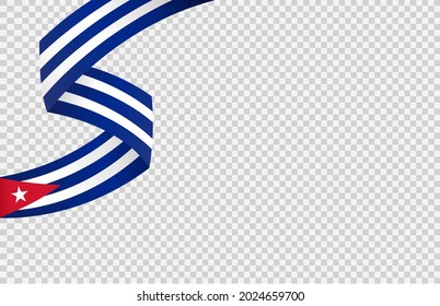 Waving flag of Cuba isolated  on png or transparent  background,Symbol of Cuba,template for banner,card,advertising ,promote, vector illustration top gold medal sport winner country