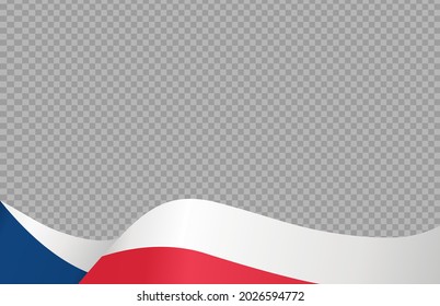 Waving flag Czech Republic einzeln auf png oder transparentem Hintergrund,Symbol der Tschechischen Republik,Vorlage für Banner,Karte,Förderung,Vektorgrafik Top-Goldmedaille-Sportwettkämpfer Land 