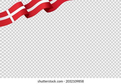 Waving flag of Denmark isolated  on png or transparent  background,Symbol of Denmark,template for banner,card,advertising ,promote, vector illustration top gold medal sport winner country