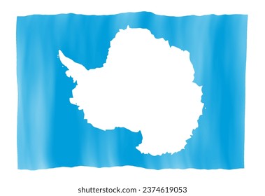 Waving Flag Design For Antarctica