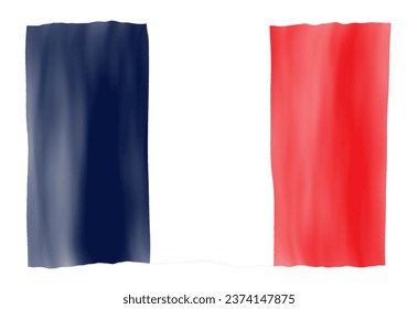 Waving Flag Design For France
