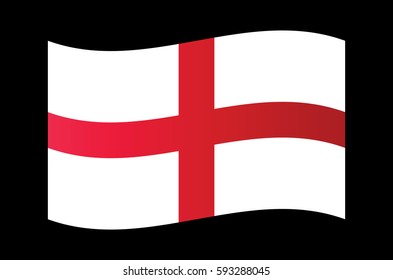Waving flag of England.