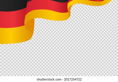 Waving flag of Germany isolated  on png or transparent  background,Symbol of Germany,template for banner,card,advertising ,promote, TV commercial,web, vector illustration top gold sport winner