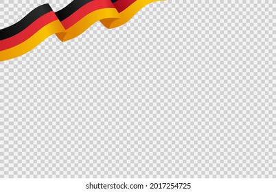 Waving flag of Germany isolated  on png or transparent  background,Symbol of Germany,template for banner,card,advertising ,promote, TV commercial,web, vector illustration top gold sport winner