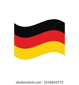 Bandera ondeante del Vector de Alemania.