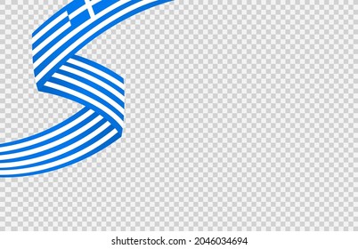 Bandera onduladora de Grecia aislada en la png o fondo transparente,Symbol Grecia ,plantilla para banner,tarjeta,publicidad ,promoción, ilustración vectorial top oro medalla de oro país ganador de deporte