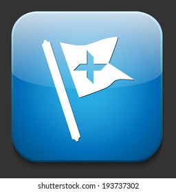 Waving Flag Icon