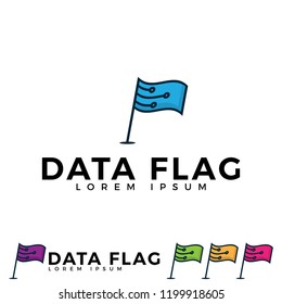 Waving Flag icon vector with different color. flat style design isolated on white background