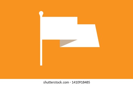 Waving flag icon Vector illustration EPS10