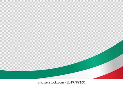 Waving flag of Italy isolated  on png or transparent  background,Symbol of Italy,template for banner,card,advertising ,promote, vector illustration top gold medal sport winner country