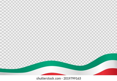 Waving flag of Italy isolated  on png or transparent  background,Symbol of Italy,template for banner,card,advertising ,promote, vector illustration top gold medal sport winner country