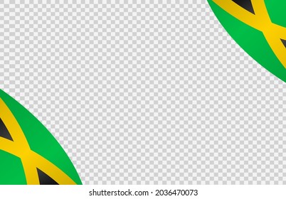 Waving flag of Jamaica isolated  on png or transparent  background,Symbol of Jamaica,template for banner,card,advertising ,promote, vector illustration top gold medal sport winner country