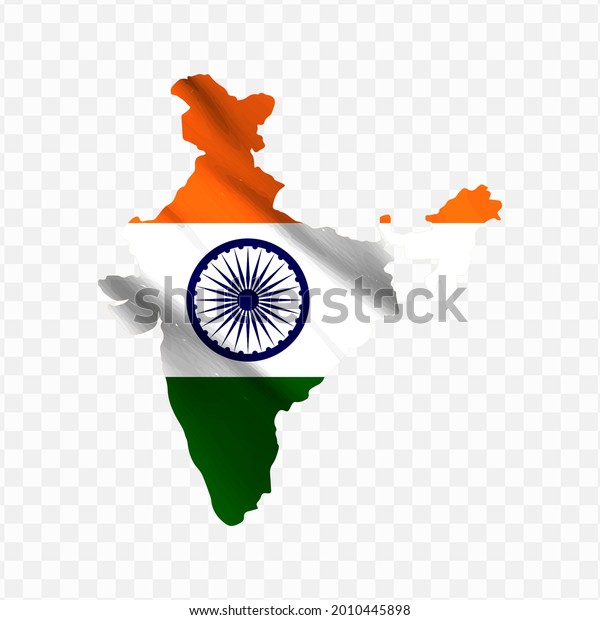 Waving Flag Map India Transparent Background Stock Vector Royalty Free Shutterstock