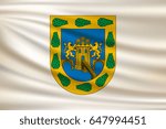 Waving flag of Mexico City