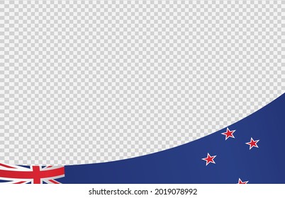 Waving flag of New Zealand isolated  on png or transparent  background,Symbol of New Zealand,template for banner,card,advertising ,promote, vector illustration top gold medal sport winner country