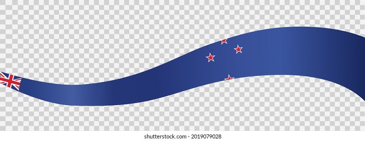 Waving flag of New Zealand isolated  on png or transparent  background,Symbol of New Zealand,template for banner,card,advertising ,promote, vector illustration top gold medal sport winner country