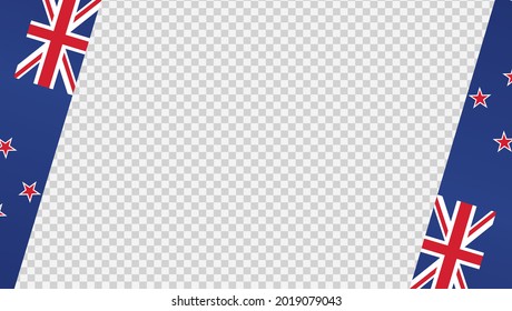 Waving flag of New Zealand isolated  on png or transparent  background,Symbol of New Zealand,template for banner,card,advertising ,promote, vector illustration top gold medal sport winner country