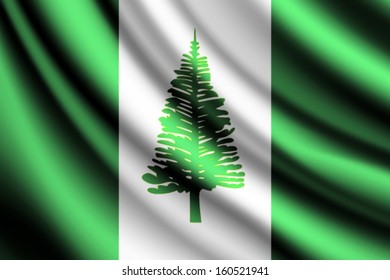 Waving flag of Norfolk Island