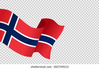 Waving flag of Norway isolated  on png or transparent  background,Symbol of Norway,template for banner,card,advertising ,promote, vector illustration top gold medal sport winner country