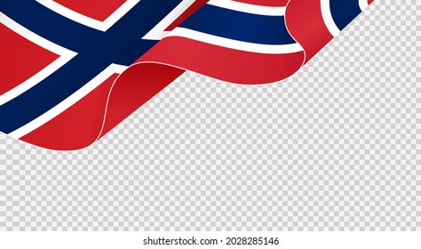 Waving flag of Norway isolated  on png or transparent  background,Symbol of Norway,template for banner,card,advertising ,promote, vector illustration top gold medal sport winner country