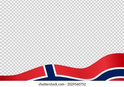 Waving flag of Norway isolated  on png or transparent  background,Symbol of Norway,template for banner,card,advertising ,promote, vector illustration top gold medal sport winner country