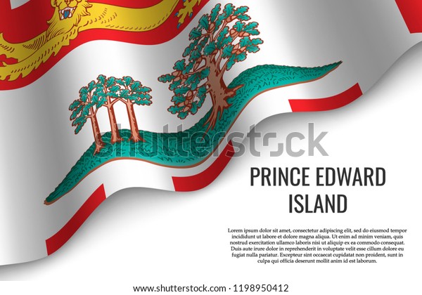 Vector De Stock Libre De Regalias Sobre Ondear La Bandera De La Isla