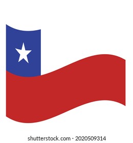 Bandera De Bandera De Bandera De Chile. Vector. Dimensiones precisas, proporciones de elementos y colores