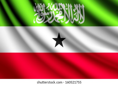 Waving flag of Somaliland