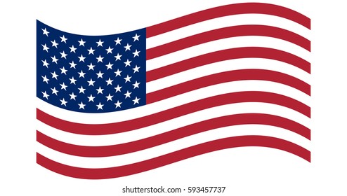 waving flag of the United States of America. original and simple United State of America flag in official colors and Proportion Correctly USA. USA flag. National United State of America flag